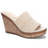Фото #2 товара CL by Laundry Beginning Macarame Wedge Womens Beige Casual Sandals BEGINNING-40