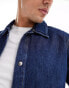 Фото #3 товара ONLY & SONS coach denim jacket in mid wash blue