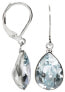 Фото #1 товара Charming earrings with Pear Light Azores crystals