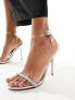 Steve Madden Balia embellished heeled sandals in silver