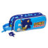 Double Carry-all Sonic Speed Blue 21 x 8 x 6 cm