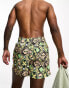 Selected Homme swim short in bold print