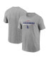 Men's Heather Gray Los Angeles Dodgers Team Engineered Performance T-shirt