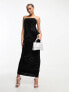 Фото #7 товара Heiress Beverly Hills premium all over diamante bandeau bodycon column maxi dress in black