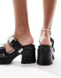 Фото #4 товара Public Desire Yuki chunky sandal with western hardware in black