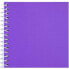 LIDERPAPEL Folio smart spiral notebook soft cover 80h 60gr square 4 mm with margin