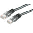 Фото #1 товара ROLINE UTP Patch Cord Cat.5e - black 2m - 2 m - Cat5e - U/UTP (UTP) - RJ-45 - RJ-45