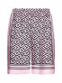 Фото #1 товара VERSACE Mens Greca-print Silk Shorts In Pink size IT56