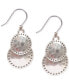 Silver-Tone Double Drop Earrings