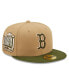 Фото #3 товара Men's Khaki, Olive Boston Red Sox Pink Undervisor 59Fifty Fitted Hat