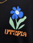 Фото #3 товара ONLY & SONS oversized t-shirt with utopia back print in black