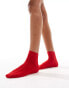 SUI AVA sofie pointelle ankle socks in red