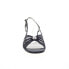 Фото #4 товара David Tate Rosette Womens Black Leather Hook & Loop Strap Heels Shoes 4