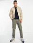 Jack & Jones Essentials bomber jacket with zip in beige