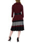 Фото #2 товара Women's Rib-Knit Belted Sweater Dress