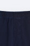 INDIGO COTTON BERMUDA SHORTS