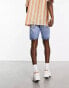 ONLY & SONS loose fit denim shorts in light wash