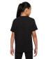 ფოტო #2 პროდუქტის Sportswear Big Girls Cotton Swoosh T-Shirt