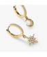 ფოტო #4 პროდუქტის Crescent Moon Huggie Hoops - Celeste