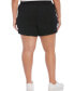 ფოტო #2 პროდუქტის Plus Size Seamed Linen Drawstring Shorts