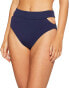 Фото #1 товара Vince Camuto 168310 Women's High Waist Bikini Bottom Swimsuit Cut Out Size S