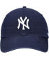 Boys Navy New York Yankees Team Logo Clean Up Adjustable Hat