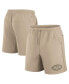 Men's and Women's Khaki New York Jets Elements Super Soft Fleece Shorts Зеленый, S - фото #1