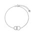 Фото #1 товара Silver bracelet with linked rings AJNR0003