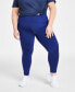 ფოტო #1 პროდუქტის Women's Solid 7/8 Compression Leggings, Created for Macy's