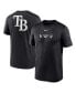 ფოტო #1 პროდუქტის Men's Black Tampa Bay Rays Fashion Over Shoulder Logo Legend T-shirt