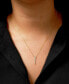 Фото #2 товара Diamond Pavé Spike Pendant Necklace (1/10 ct. t.w.) in 10k Gold, 15" + 2" extender, Created for Macy's