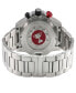 ფოტო #3 პროდუქტის Men's Scuderia Silver-Tone Stainless Steel Watch 45mm