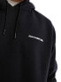 Abercrombie & Fitch microscale trend logo hoodie in black