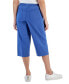 Фото #3 товара Women's Drawstring Capri Pants, Regular & Petite, Created for Macy's