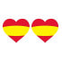 Фото #1 товара Hаклейки флаг Испания (2 uds) Сердце