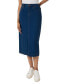 ფოტო #1 პროდუქტის Women's Denim Midi Pencil Skirt