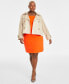ფოტო #1 პროდუქტის Trendy Plus Size Short Double-Breasted Trench Coat, Created for Macy's