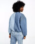 Фото #3 товара Levi's bomber jacket in block contrasting blue denim