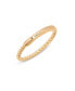 ფოტო #1 პროდუქტის 14K Gold-Plated Rope Textured Sized Liv Ring