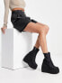 Shellys London – Roxanne – Stiefel in Schwarz mit Keilabsatz