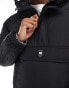 Pull&Bear overhead padded jacket in black