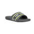 Фото #2 товара Puma Cool Cat Stripe Repeat Slides Boys Grey Casual Sandals 38591505