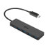 Фото #1 товара USB-C HUB I-TEC mit 4 USB 3.0 Ports mit integriertem Kabel 20cm