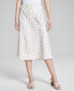 ფოტო #5 პროდუქტის Woman's Floral-Print Satin Midi Skirt, Created for Macy's