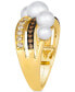 Кольцо Le Vian Vanilla Pearls & Diamond Crossover 14K Honey Gold Ring, 7 - фото #3