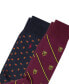 Men's 2-Pk. Foulard Club Slack Socks