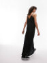 Фото #4 товара Повседневное платье Topshop – Макси платье из черного кружева для простого надевания