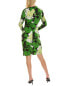 Фото #2 товара Maggy London Ruched Sheath Dress Women's Green 2