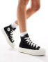 Фото #1 товара Converse Lift Hi organza flower trainers with chunky laces in black