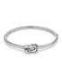 ფოტო #1 პროდუქტის Women's Lover's Knot Silver Tone Bangle